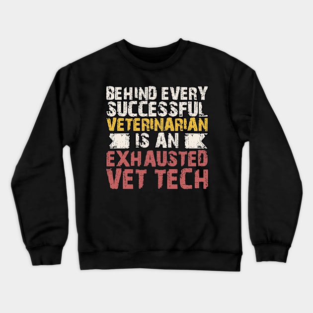 Funny Vet Tech Gift Veterinarian Assistant Christmas Crewneck Sweatshirt by tanambos